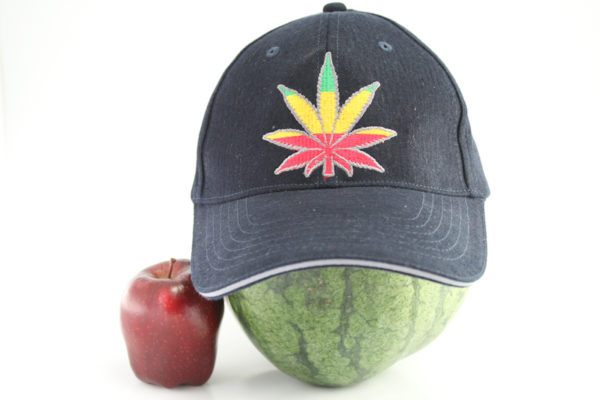 Marijuana Leaf Flexfit Black Cap