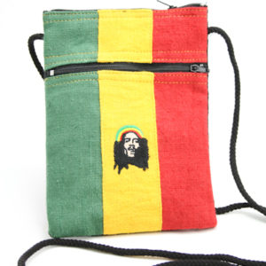 Big Bob Marley Hemp Passport Purse V-lines 5x7 inches