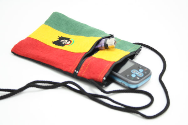 Big Bob Marley Hemp Passport Purse V-lines 5x7 inches