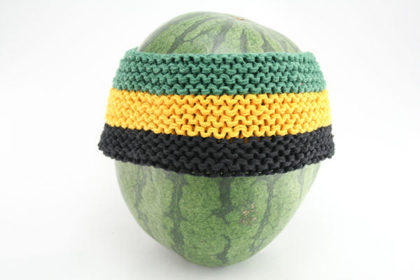 Rasta Store Jamaica Headband Rasta Knit Large Stripes Jamaica Flag Colors