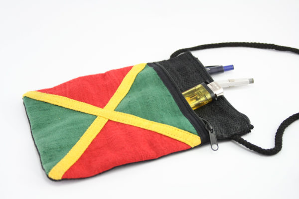 Passport Bag Jamaica Flag & Black 5x7
