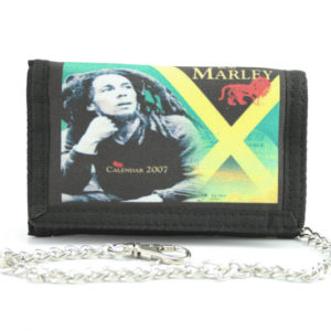 Chain Wallet Bob Marley Zip 5x4 inches Front