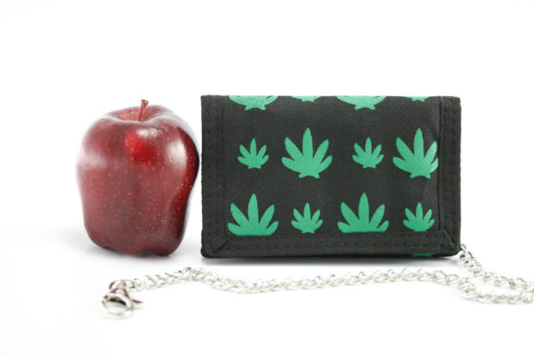 Chain Wallet Leaves Zip 5x4 inches