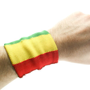 Rasta Wristband Green Yellow Red