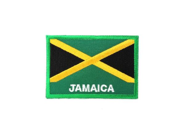 Stitch-on Patch Jamaica Flag Sew-on Rasta Patch Iron-on Flag Patch