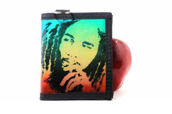 Wallet Bob Marley Green Yellow Red Black Inside