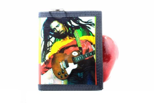 Wallet Bob Marley Guitar Green Yellow Red Black Inside